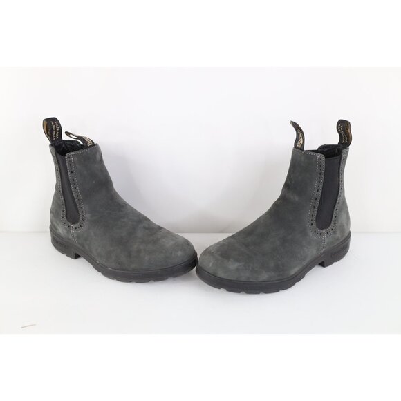 Vtg Blundstone EU 6.5 US Mens 7.5 Womens 9.5 Suede Leather Chelsea Boots Gray main image 4